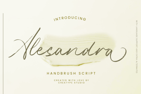 Alesandra: A Modern Brush Script for Elegant Designs