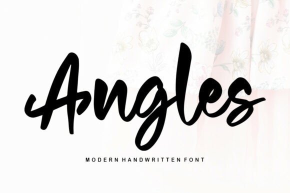 Angles: A Sweet Handwritten Font for Creative Projects