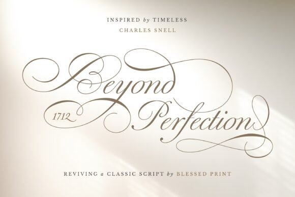 Beyond Perfection: A Script Font for Elegant Designs