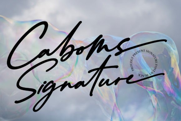 Caboms: A Modern Script Font for Elegant Designs