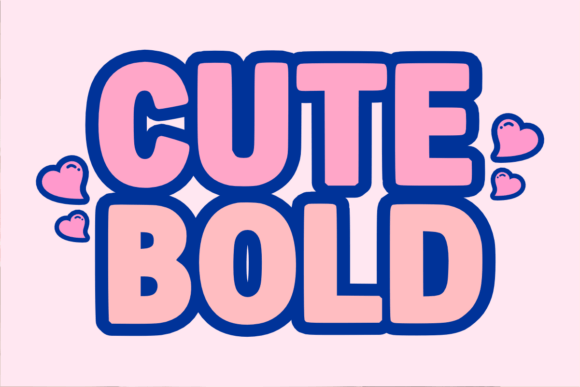 Cute Bold: A Chunky, Playful Typeface for Joyful Design