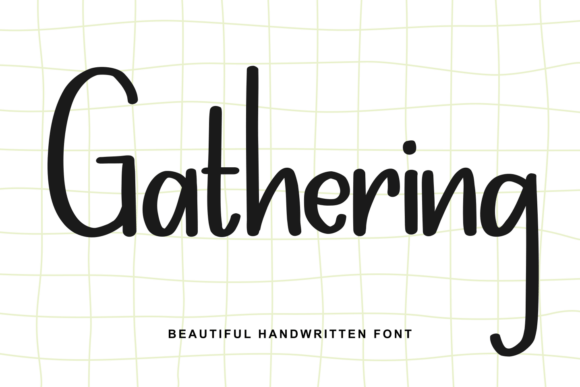 Discover Gathering: A Font That Feels Like a Friendly Wave