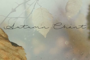Discover the Elegance of Autumn Chant: A Designer's Handwritten Gem