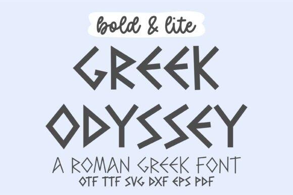 Greek Odyssey: Elegant Typography for Timeless Design