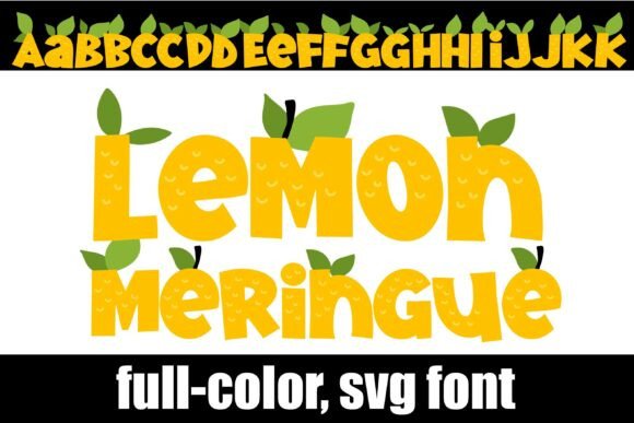 Lemon Meringue: A Zestful SVG Font for Vibrant Branding