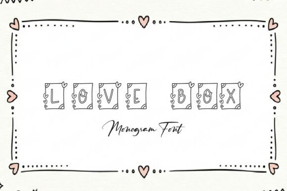 Love Box: The Charming Monogram Font for Heartfelt Designs