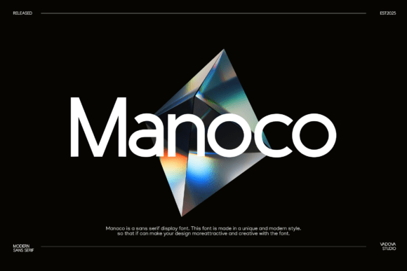 Manoco: A Sleek Sans Serif for Modern Design