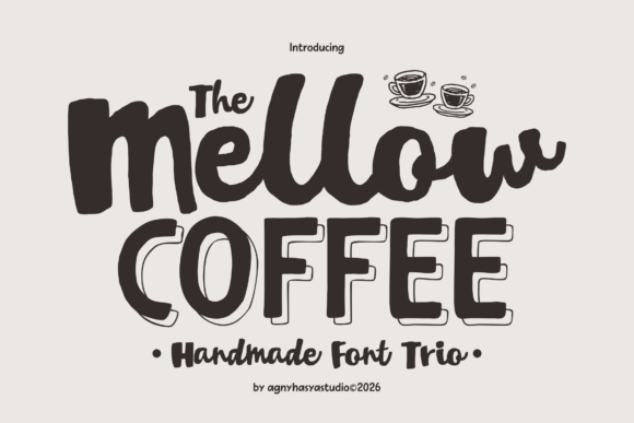 Mellow Coffee: A Warm Font Trio for Cozy Designs