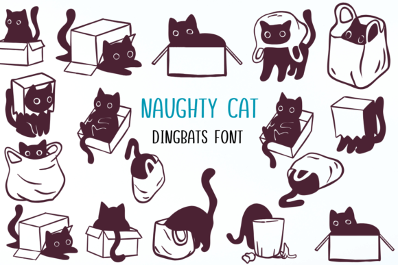 Naughty Cat Font: A Playful Feline-Themed Typeface
