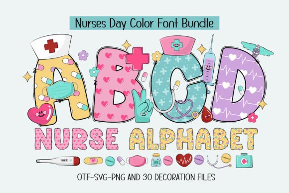 Nurse Alphabet: A Font Celebrating Healthcare Heroes