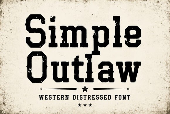 Simple Outlaw: A Bold Western Display Typeface