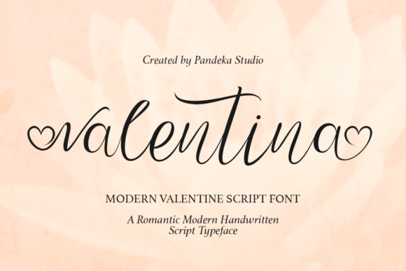 Valentina: A Handwritten Calligraphy Heart Font