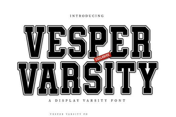 Vesper Varsity: Bold Retro Typeface for Stadium Energy