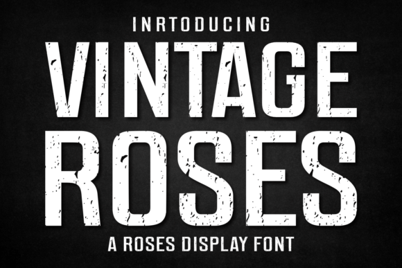 Vintage Roses: A Timeless Font for Modern Design