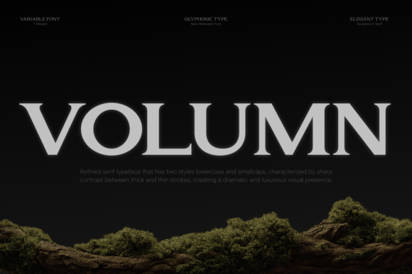 Volumn: A Serif Typeface of Luxury and Expression